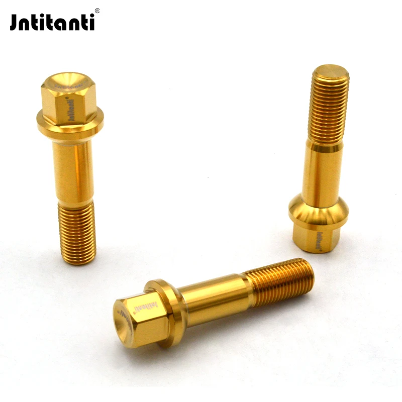 

Jntitanti Gr5 titanium wheel bolt lug screw M15x1.25x45mm Ball seat for Mercedes-Benz E300 GLS GLE