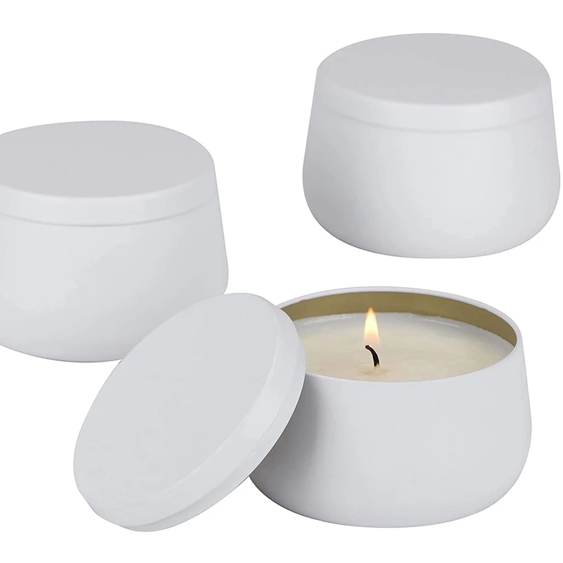 24 Pcs 8Oz Candle Tins With Lids, Candle Jars, Bulk Candle Tins For Making Candles, Candle Making Jars