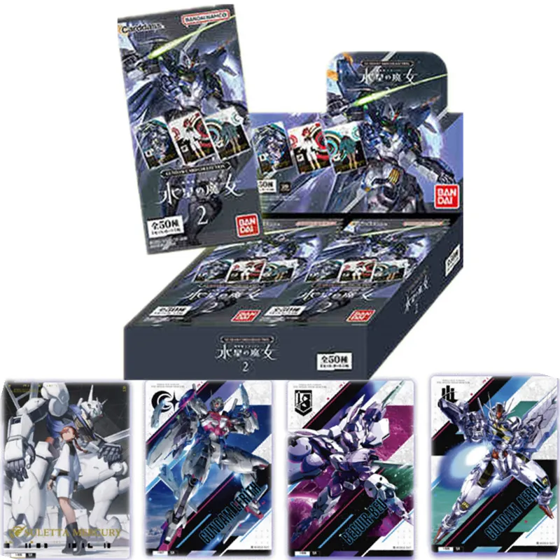 GUNDAM Mobile Suit Gundam: the Witch from Mercury Card Suletta Mercury Pack Special Package Collection Cards Children Toys Gifts