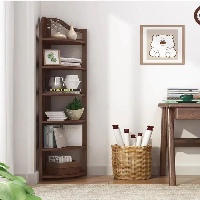 

GOOD Wall Corner Bookcase Cd Racks Display Stand Shoes Librero Nordic Storage Plant Bedroom Bookshelf Toy Estante Home Accessori