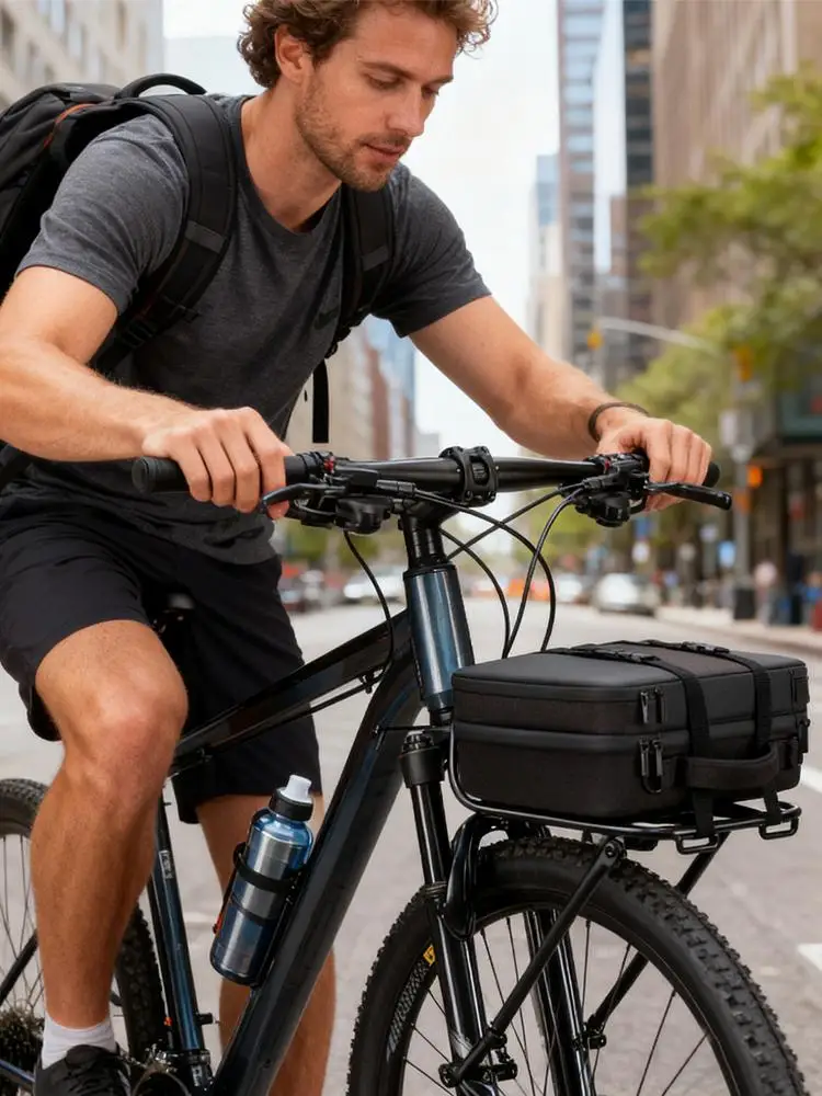 AliExpress NONE Aluminum Bike Front Rack Storage Carrier with Straps Road Bike Cargo Holder for Cycling, Indoor Parking & Beach