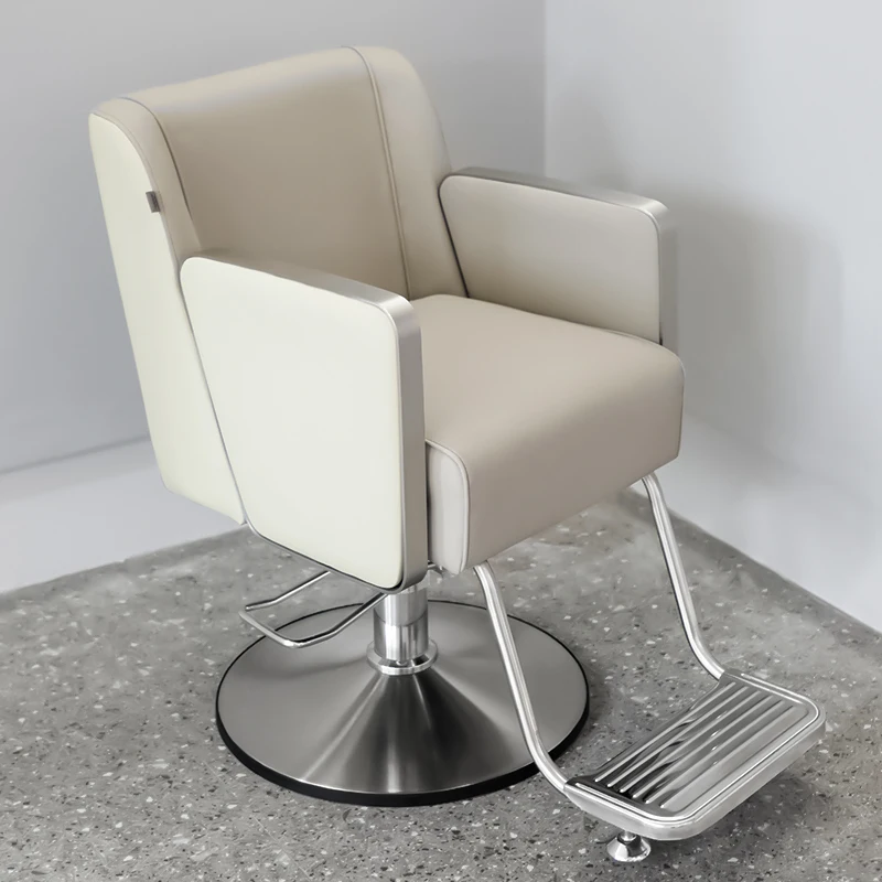 &c Durable Eco-Friendly Height Adjustable Synthetic Leather Barber Chair with 360 Degree Swivel for Barber Shops