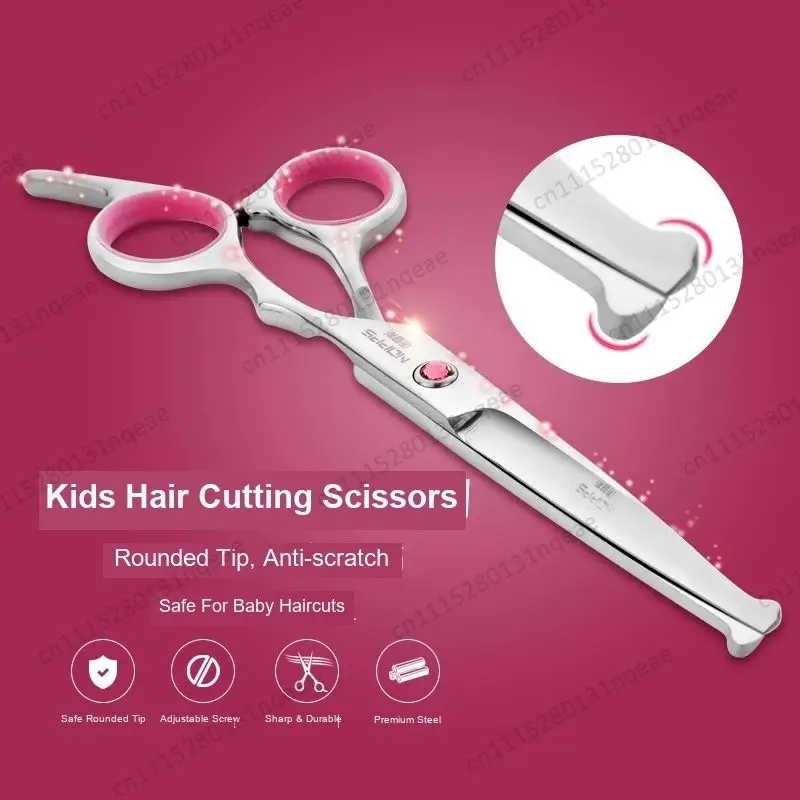 Hair Cutting Scissors Kit Kids Adult Thinning Shears Flat Tooth Bangs Scissors Home Salon Hairdressing Tools