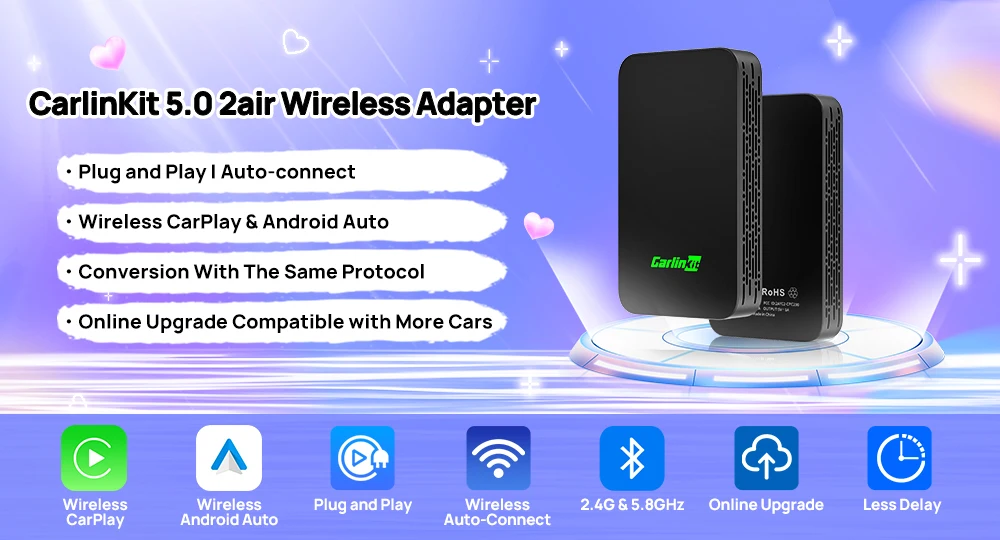 CarlinKit 8+128G CarPlay Ai Box Plus Android 13 Wireless Android Auto CarPlay QCM6125 665 FOTA Upgrade Für VW Audi Kia Fiat Ford Nissan Skoda Volkswagen Mazda Haval – Detail 2
