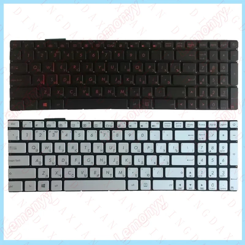 Russian Backlit Laptop Keyboard For Asus GL552 GL552J GL552JX GL552V GL552VL GL552VW N551 N551J N551JB N551JK N551JM N551JQ