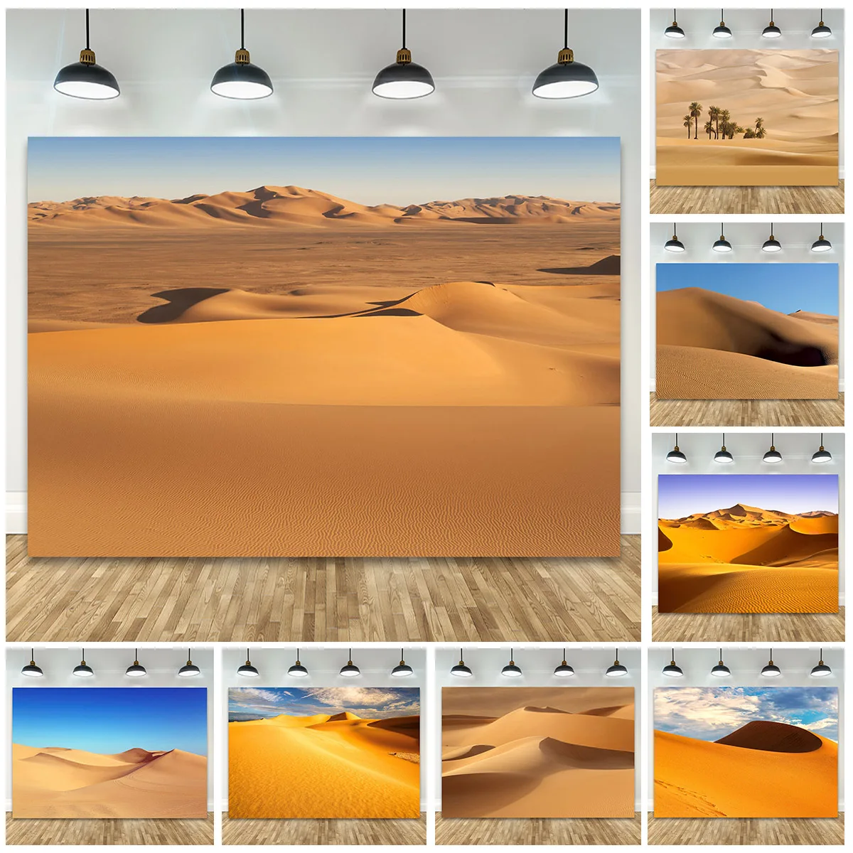 Desert Sky Scenic Photography Backdrop Photozone Background for Photo Studio Children Baby Portrait Photo Shoot Photocall