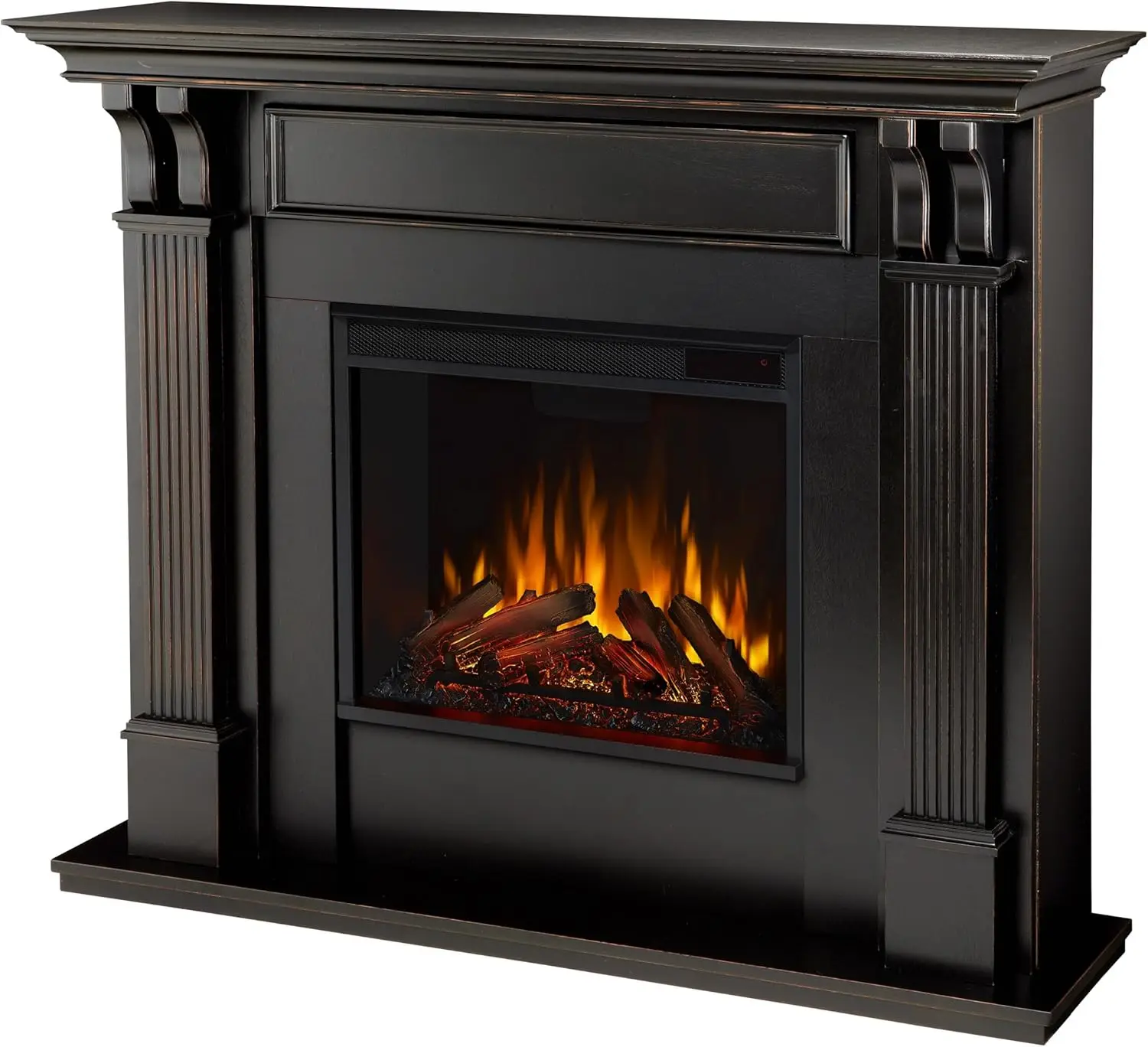 Real Flame Ashley 48"" Electric Fireplace With Mantel For Living Room Or Bedroom, Replaceable Fireplace Insert Heater,