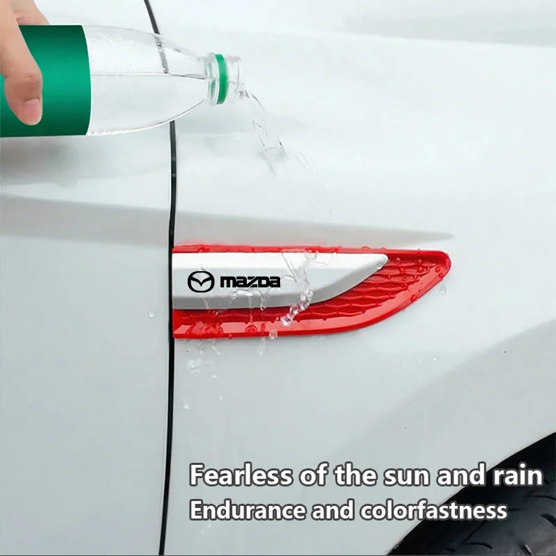 Auto-Türkotflügel-Seitenblatt-Emblem, Karosserie-Anti-Kratz-ABS-Aufkleber für Mazda 3 BK BL 323 Axela Atenza CX-3 CX-4 CX5 CX-7 – Detail 3