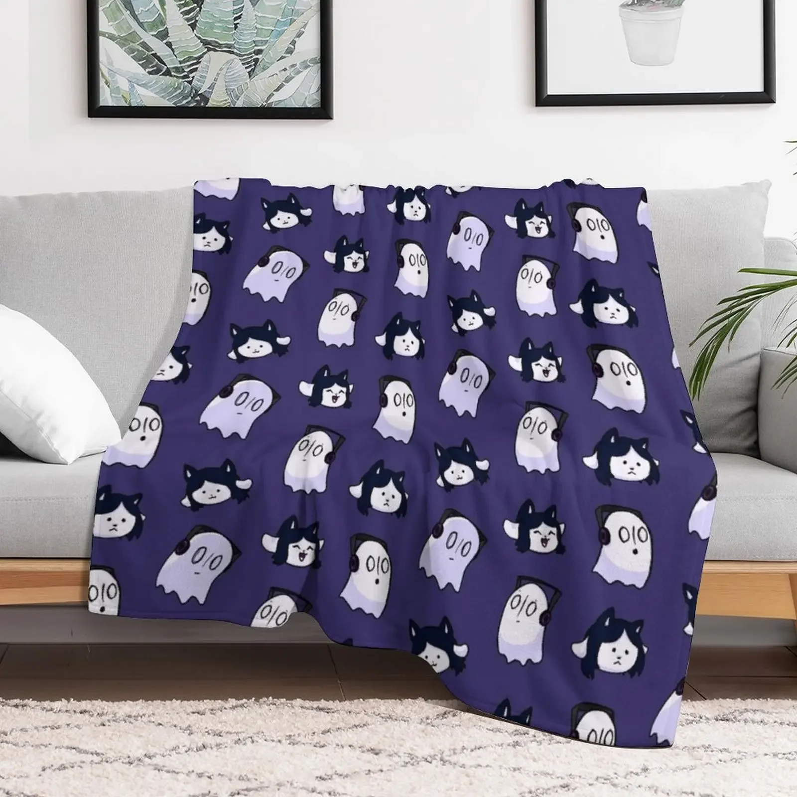 Blookies 'n' Temmies Pattern Throw Blanket Warm Luxury St Luxury Throw Blankets