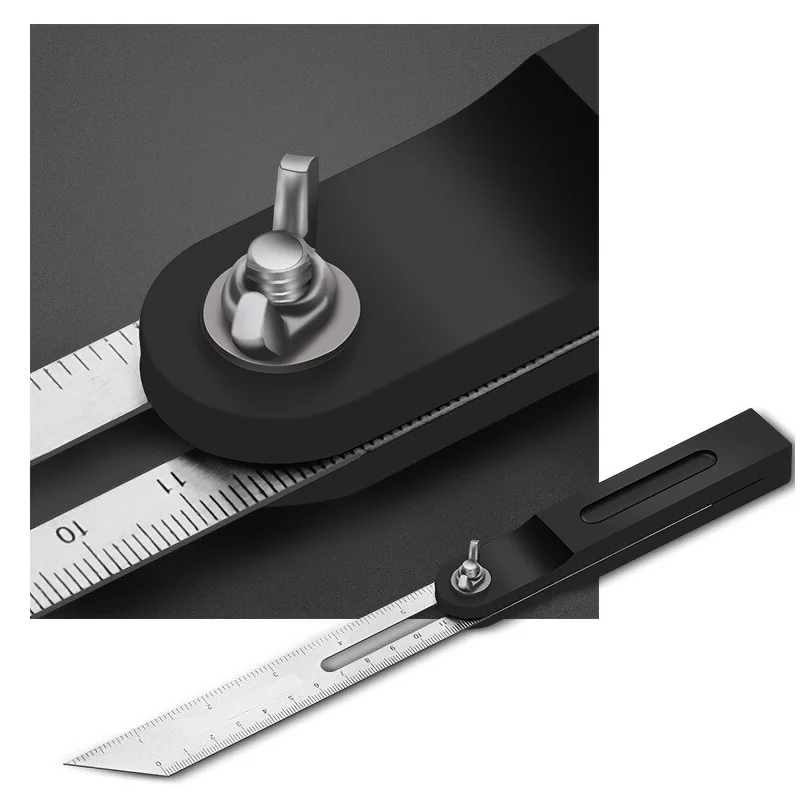 250mm Adjustable Folding Angle Ruler Portable Woodworking Measuring Tool