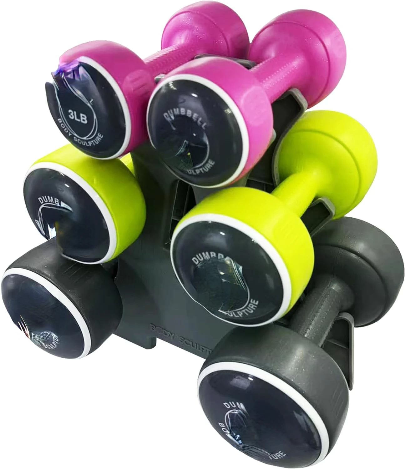 

weights set Free\u2011Weight Dumbbell Set with Rack Set includes 3, 6 and 12 weights ideal for men and women for small and larg