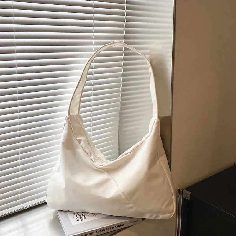 الصلبة لون جديد أكسفورد النسيج سستة حقيبة كتف 2024 حار بيع موضة حقيبة يد بسيطة لينة سعة كبيرة تنوعا حمل حقيبة #3