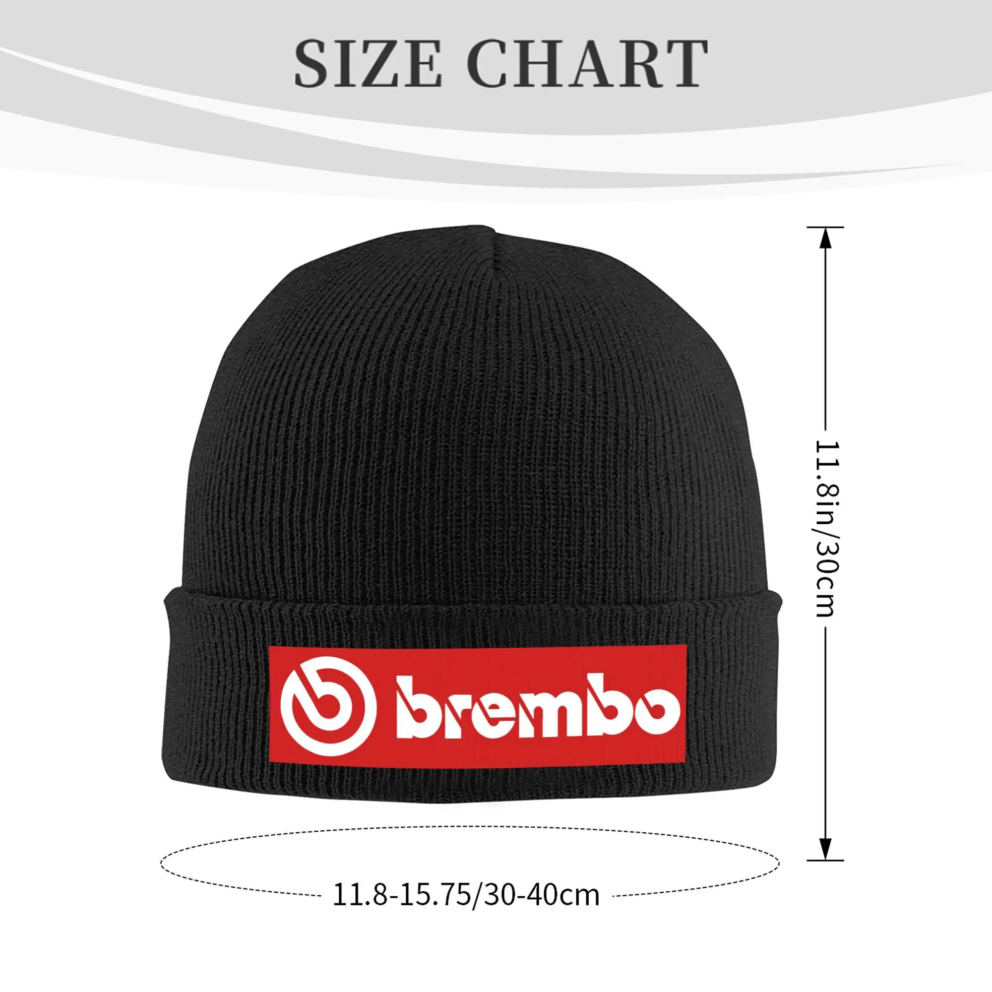 Custom Motorcycles Brake Control-Bremboes Skullies Beanies Caps Men Women Unisex Trend Winter Warm Knitted Hat Adult  Bonnet Hat