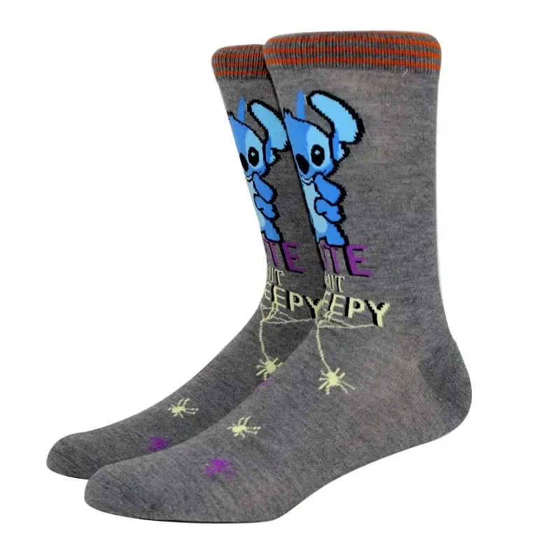 5 par Nowa moda Skarpety damskie Kreskówka Kreatywne długie skarpety Anime Stitch Happy Funny Men Skarpety Cosplay Para Skarpety Rozmiar 36-44