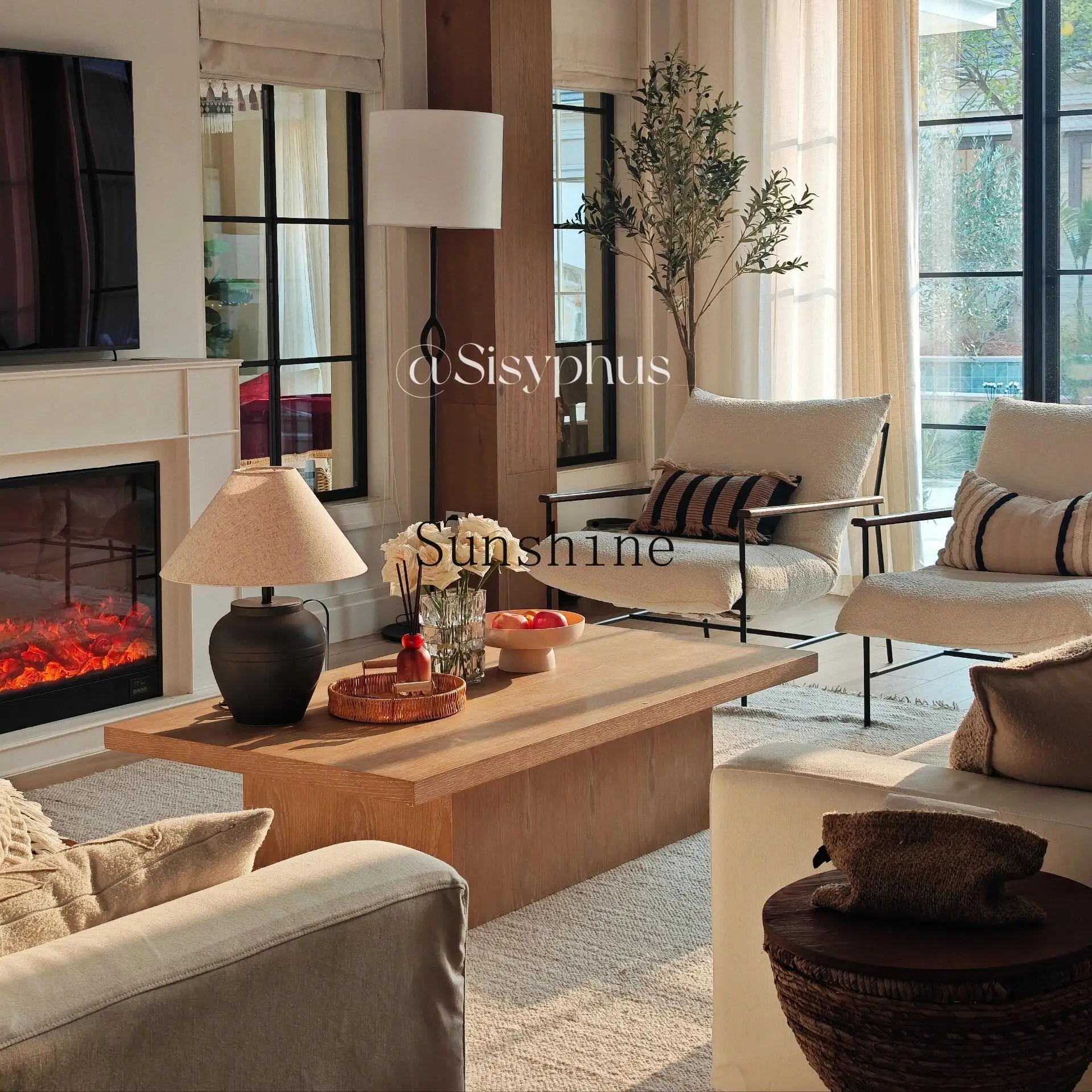 Modern simple coffee table retro old home solid wood rectangular coffee table