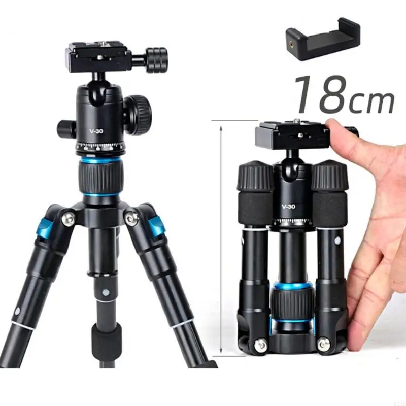 

E21E Portable Mini Tripod Aluminum Desktop Stand 20Inch Height With 360Degree BallHead For DSLR Cameras And Video Camcorders