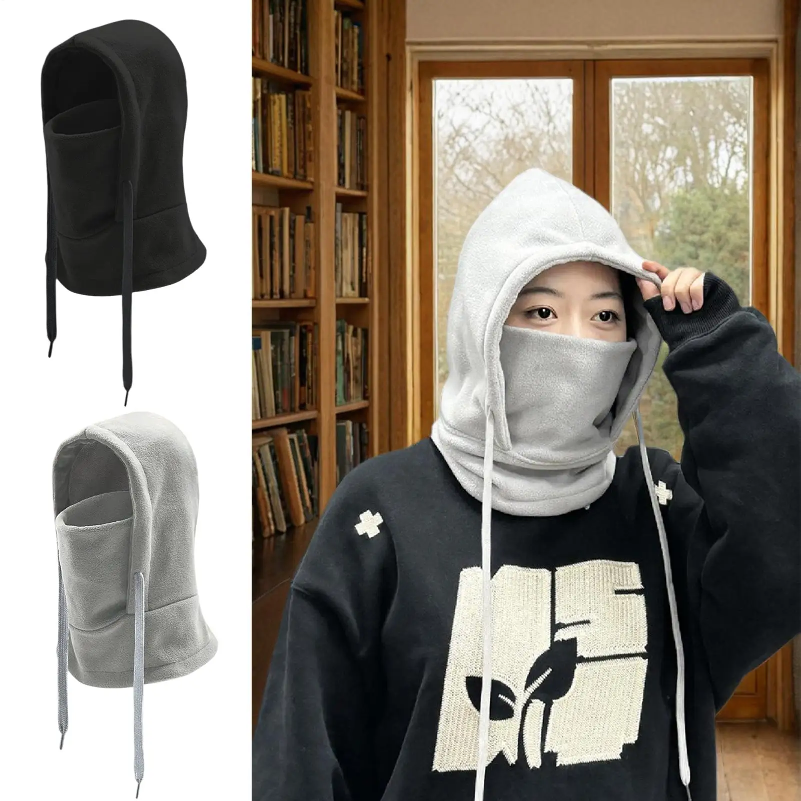 

Winter Face Cover Neck Warmer Cold Weather Hood Winter Full Face Masque For Cycling Camping Hiking Ice Fishing Motorcycle Riding