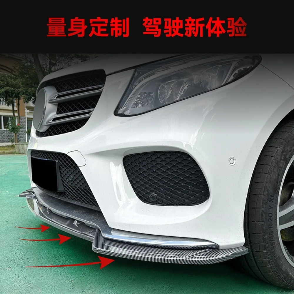 Premium Front Lip / Chin Splitter For Mercedes GLE W166/C292 AMG 2015-2018 Aerodynamic Style, Perfect Fit.