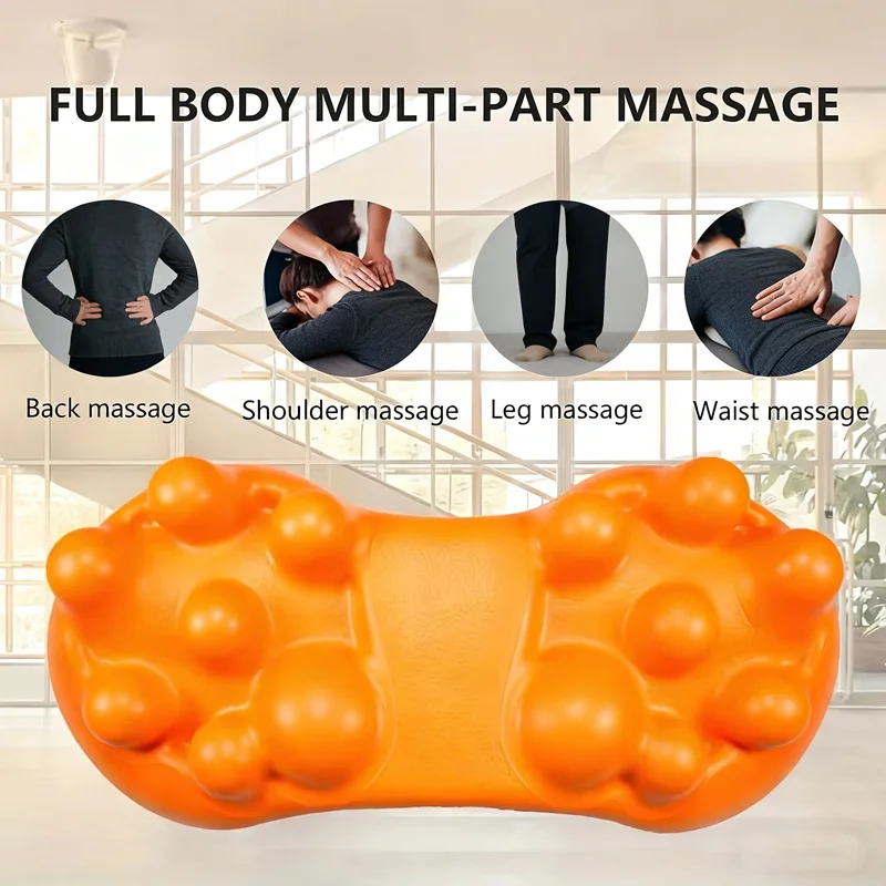 1pc Full-Body Myofascial Release Massage Roller Sciatica Relief - Deep Tissue Relax with 14 Trigger Points for Glutes