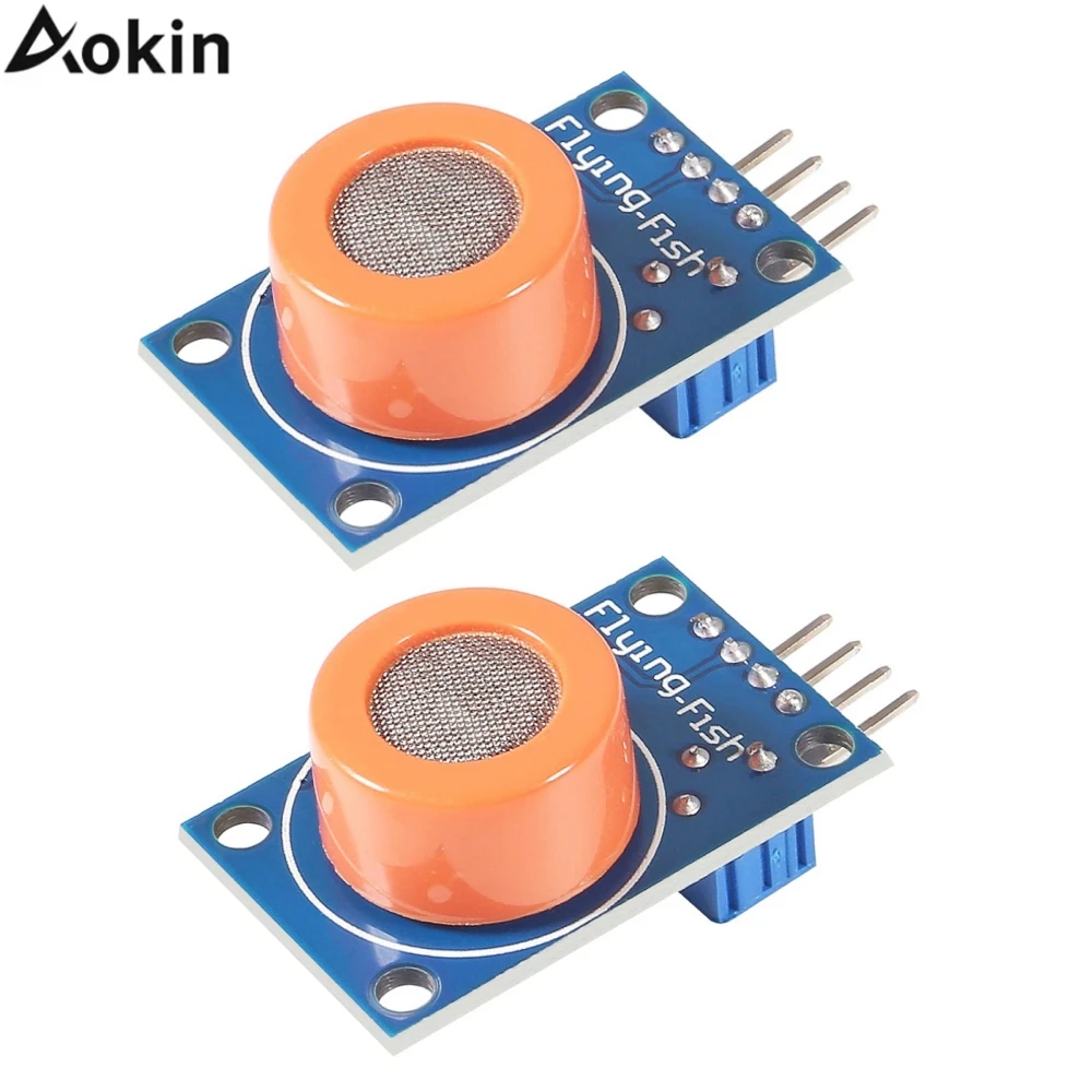 2pcs MQ-3 MQ3 Alcohol Sensor Module Breath Gas Detector Ethanol Detection Module for Arduino Raspberry Pi ESP8266 MQ3 5V DC