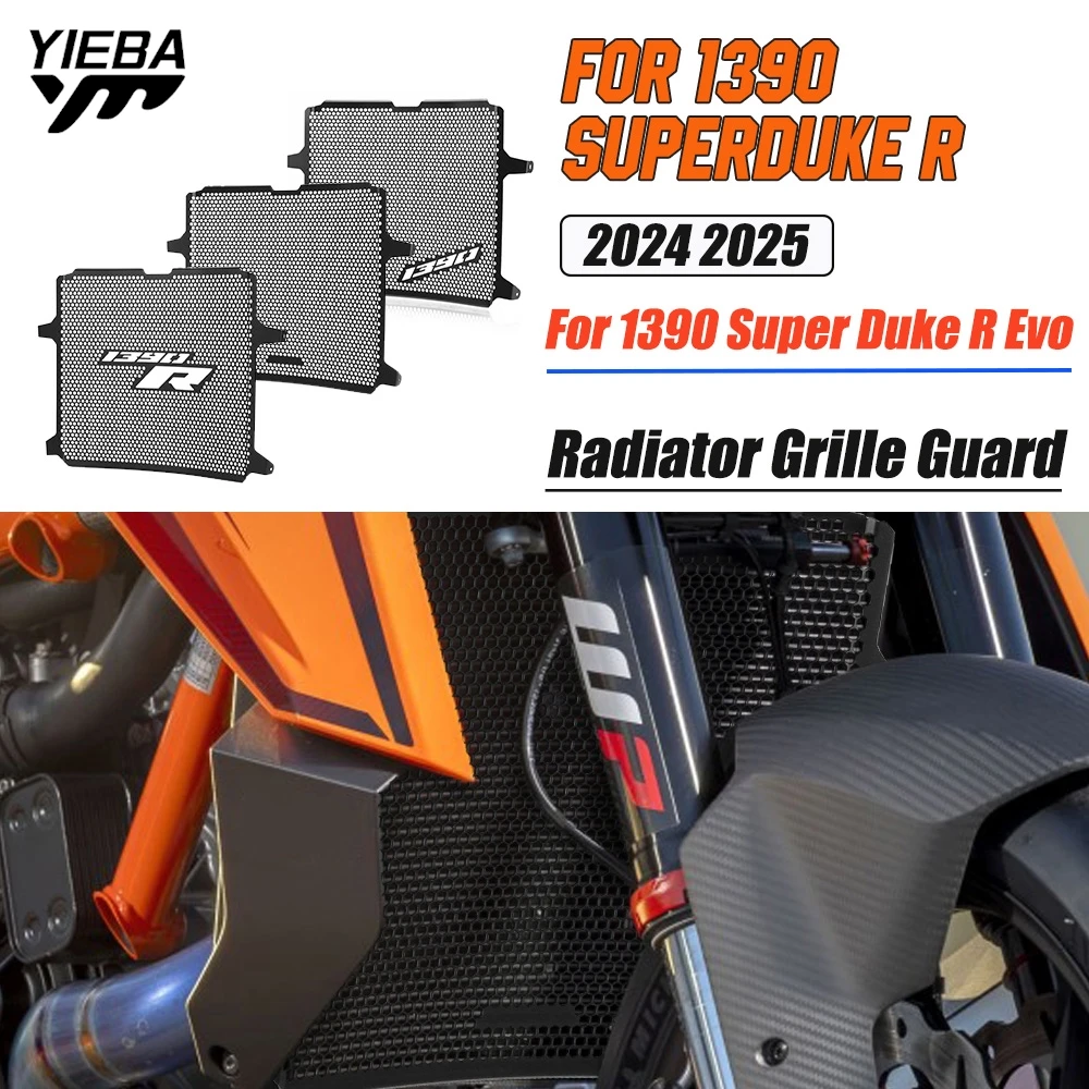 

FOR 1390 Super Duke R Evo For 1390 SuperDuke R 2024 2025 Motorcycle Radiator Guard Grille Cover Water Tank Guard Protection Part