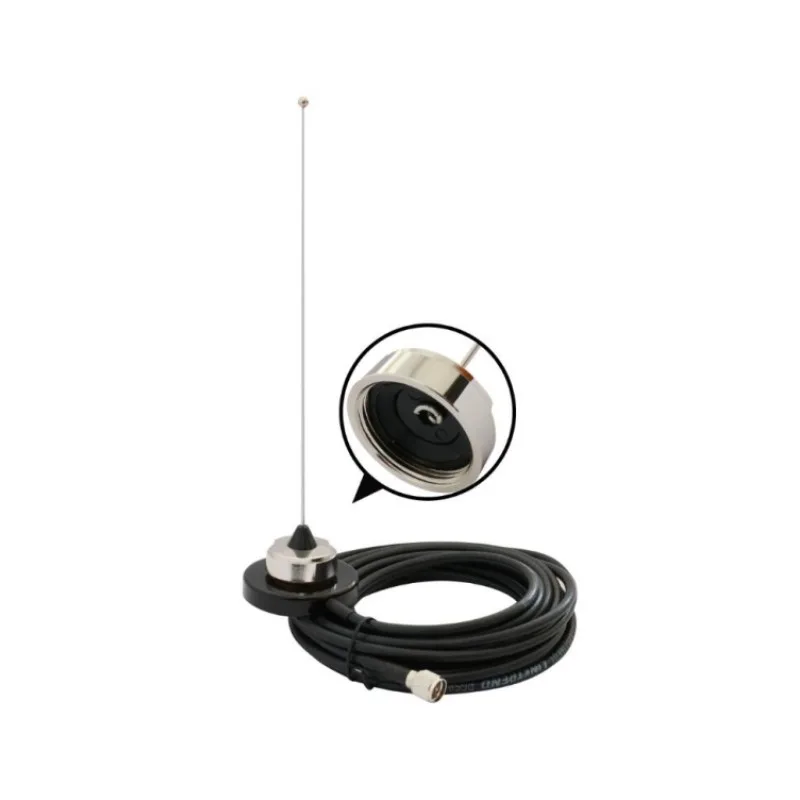 

VHF 136-155MHz NMO Antenna Magnetic Mount VHF MINI RG58 Cable For Mobile Car Radio