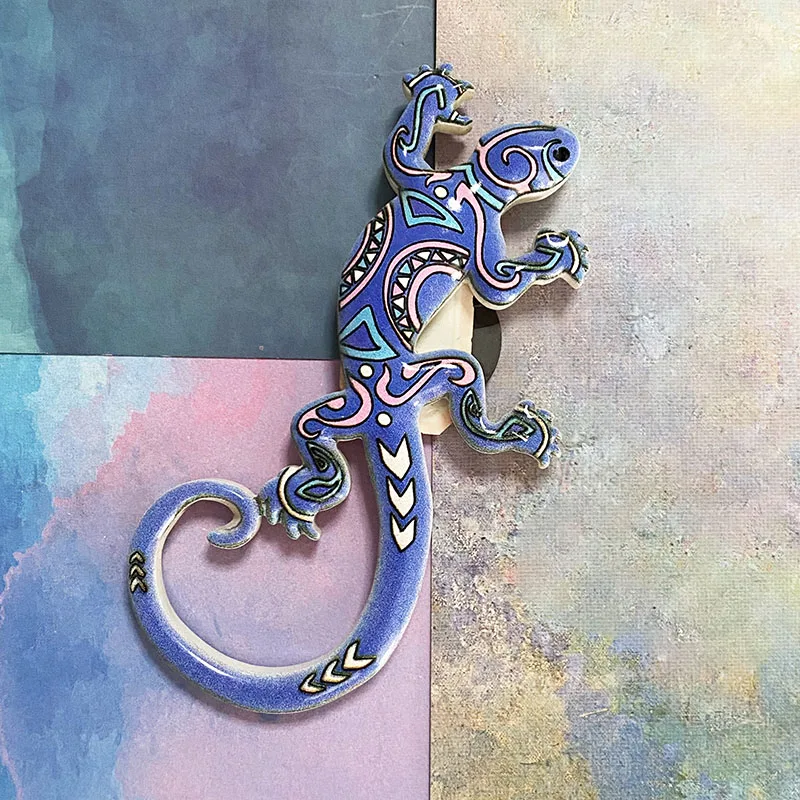 Recuerdos turísticos de Barcelona, España, lagarto creativo, pegatina de refrigerador 3D estéreo, artículos de decoración del hogar, manualidades de colección
