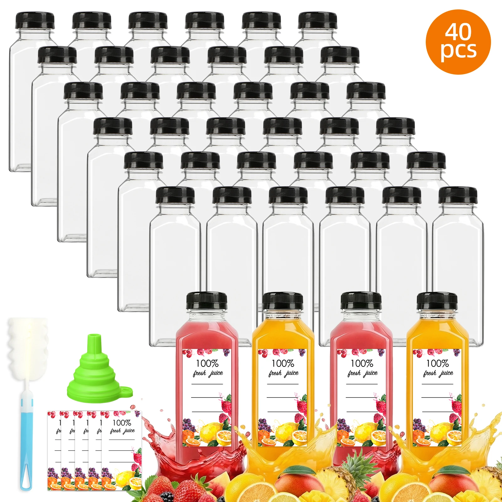 Reusable Bottle - SGHUO, 40 stuks, plastic flessen van