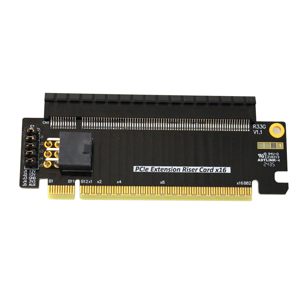 PCIe x16 ライザーカード 5.0x16 ハーフハイト