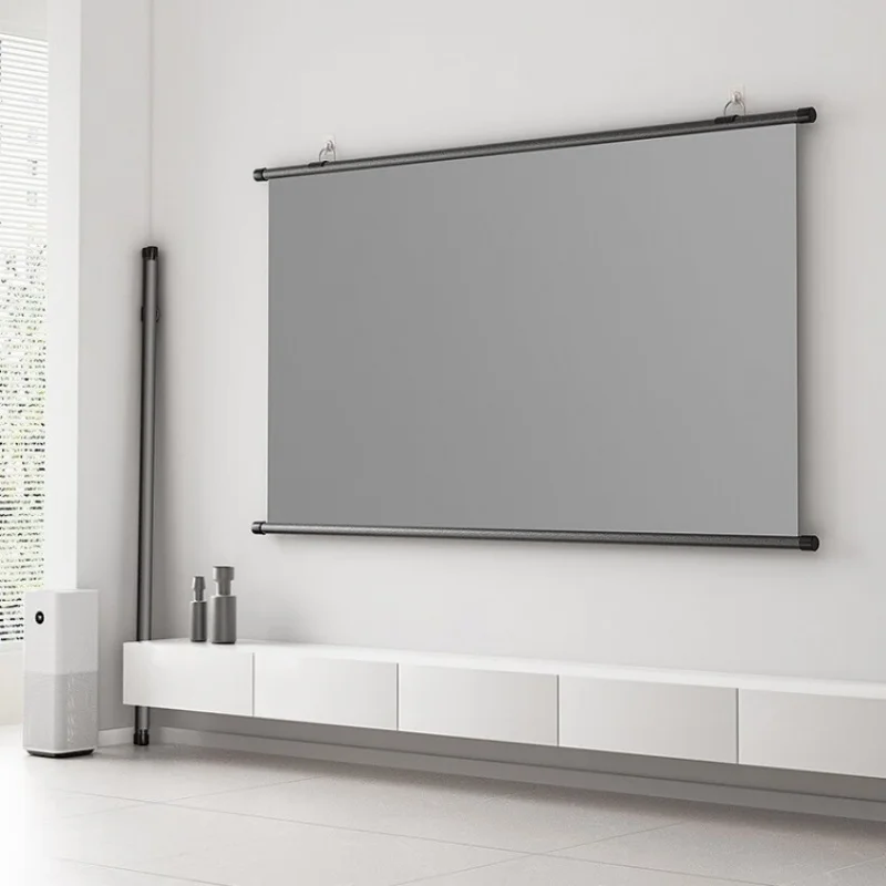 

Xiaohui hidden wall-mounted projection screen, light-proof metal wall-mounted screen 80 inches 100 inches 120 inches