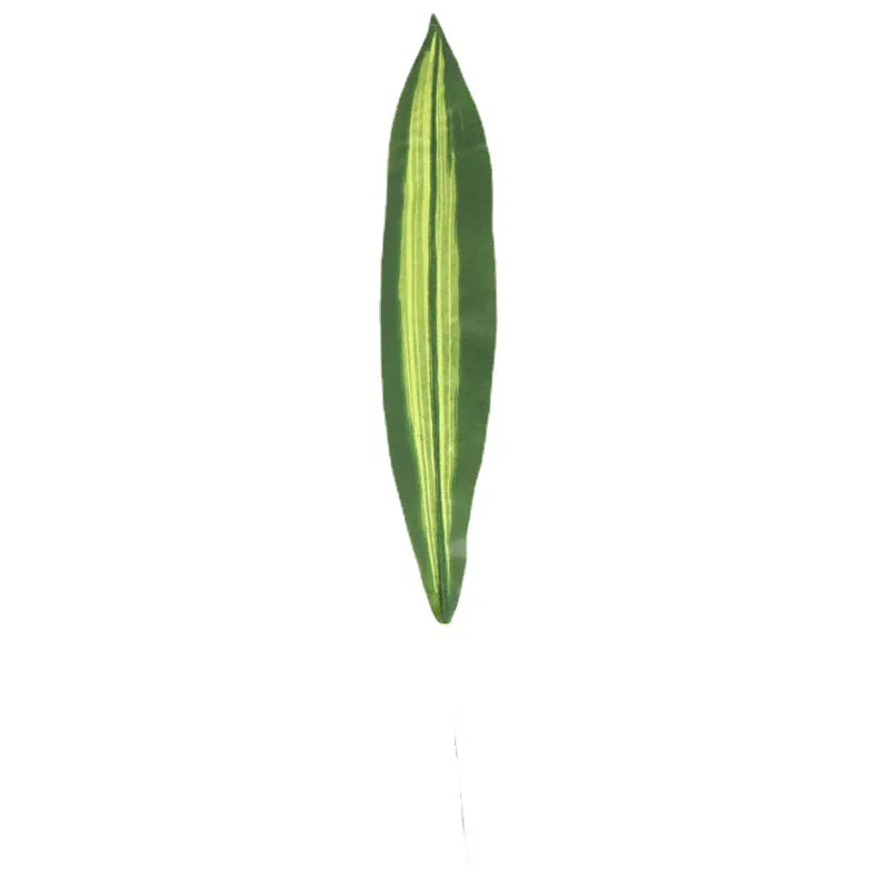 3/6pcs Artificial Brazilian leaves Green Tropical Fake Leaves for Hawaiian Luau Party Baby Shower Wedding Birthday Decorations - view 3