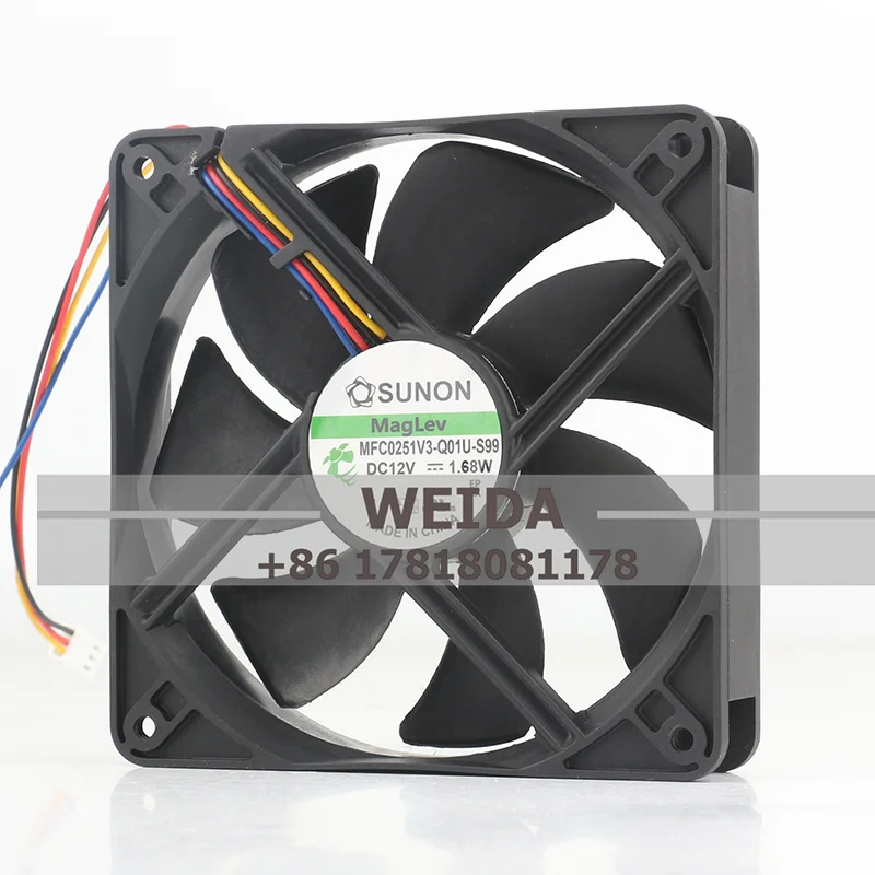 CASE VENTILADOR SUNON MFC0251V3-Q01U-S99 DC12V 1.68W Ventilador de refrigeración PWM silencioso 12CM 120x120x25MM