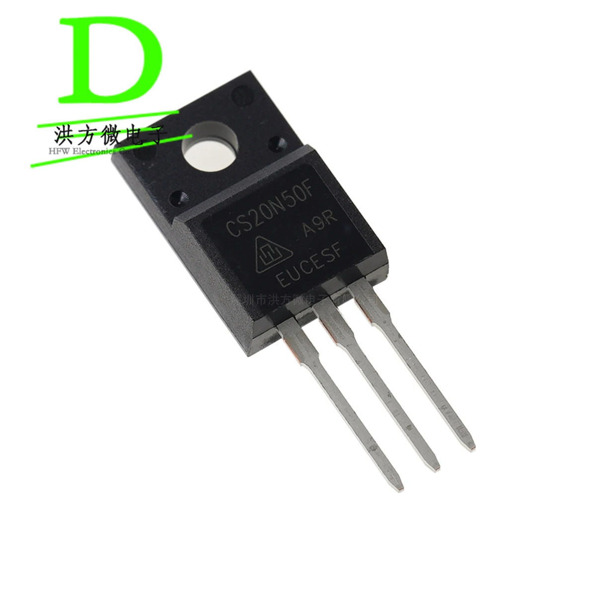 10 Uds CS20N50F nuevo ORIGINAL CRMICRO MOSFET N-CHANNEL CS20N50FA9R TO-220F 500V 20A