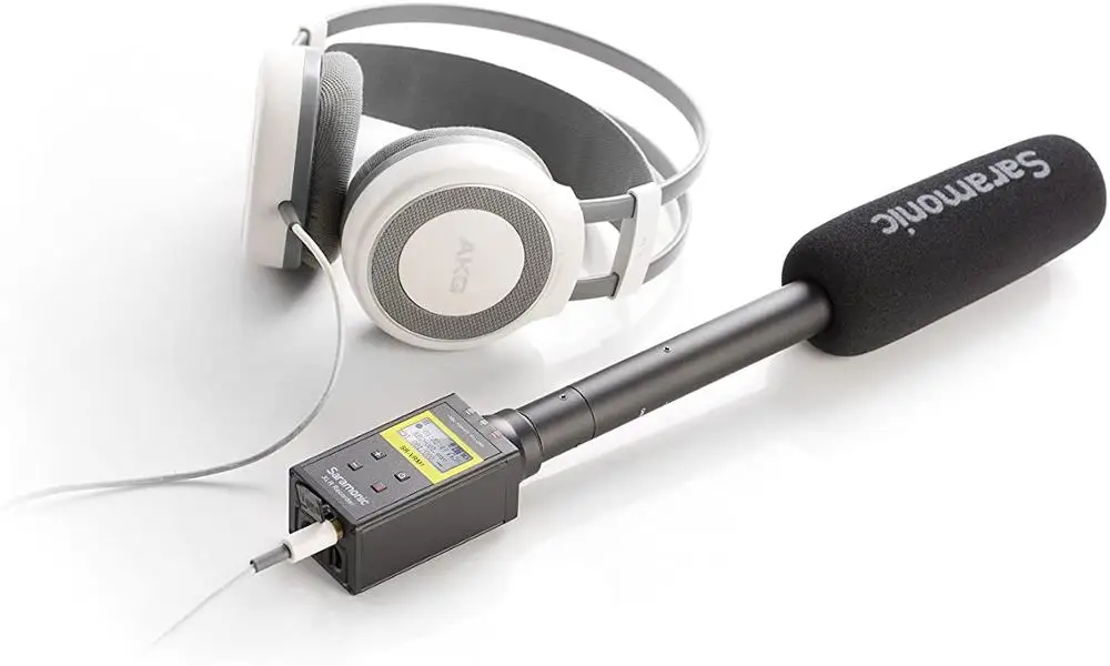 เครื่องบันทึกเสียง Saramonic SR-VRM1 ไมโครโฟนแบบเสียบ XLR เครื่องบันทึกเสียงดิจิตอลแบบเชิงเส้น สำหรับวิดีโอระดับมืออาชีพ