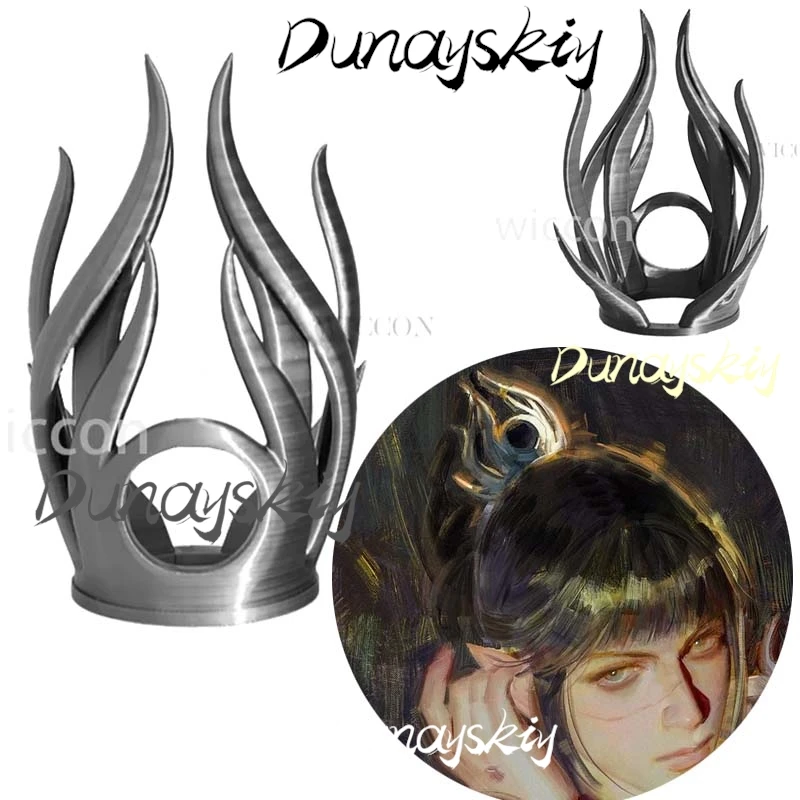 أنيمي Shadowheart Baldurs أغطية الرأس تأثيري بوابة 3 زي فانتازيا تمويه الكبار النساء BG3 ثلاثية الأبعاد رئيس الدعائم للهدايا مخصصة