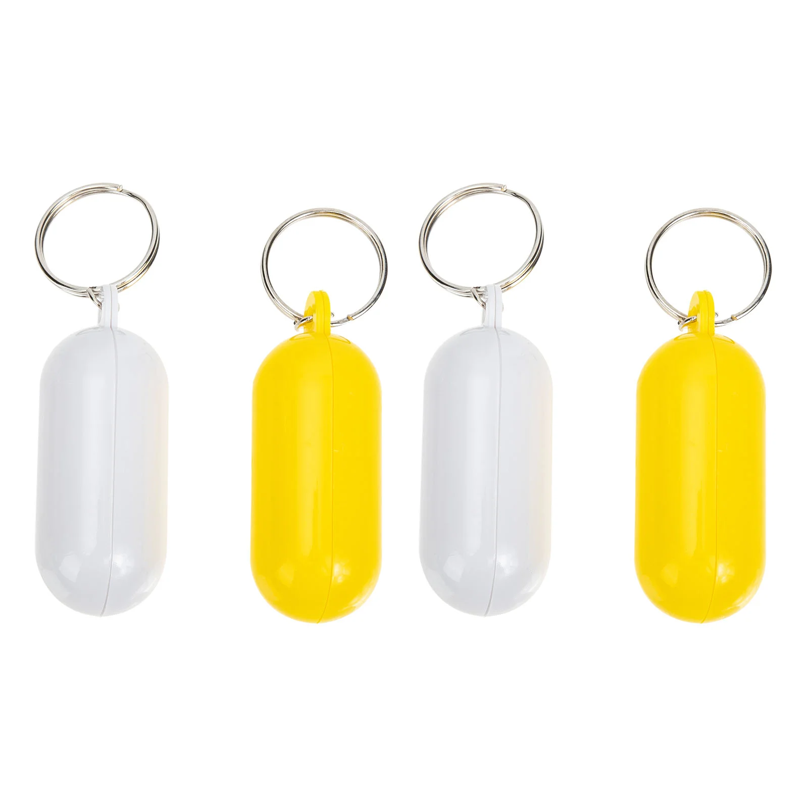 4 Pcs Floating Keychain Ring Boat Water Sports Keyring Floatable Beach Chains Surfing Abs Floats Keys Hanger