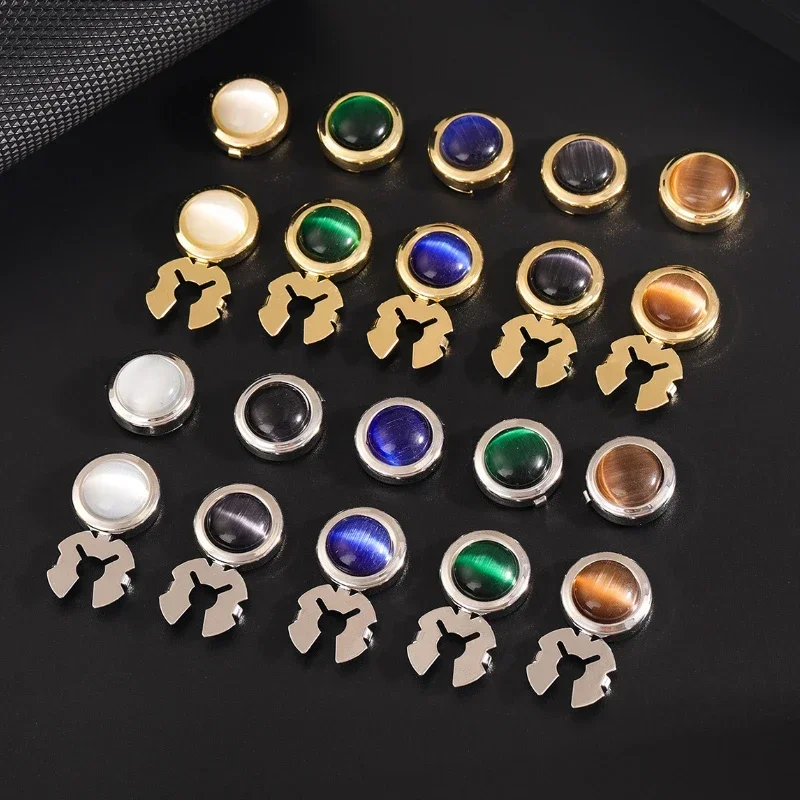 Elegant Opal Cufflinks for Women: French Chic, Perfect for Business, Banquets & Weddings. Luxurious, Eye-Catching Accents