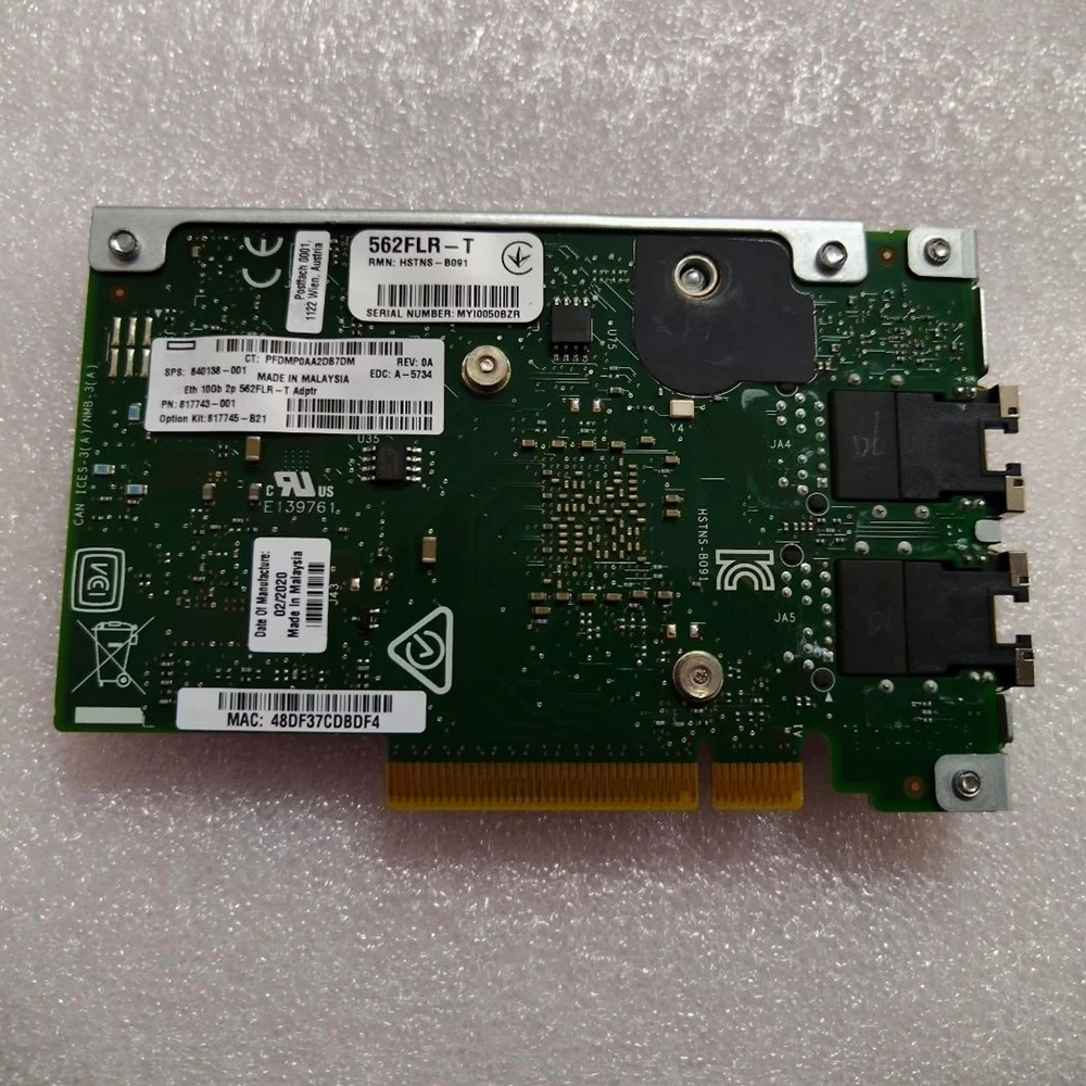 

Сетевая карта 10G 2P 10G 562FLR-T 817745-B21 840138-001 817743-001
