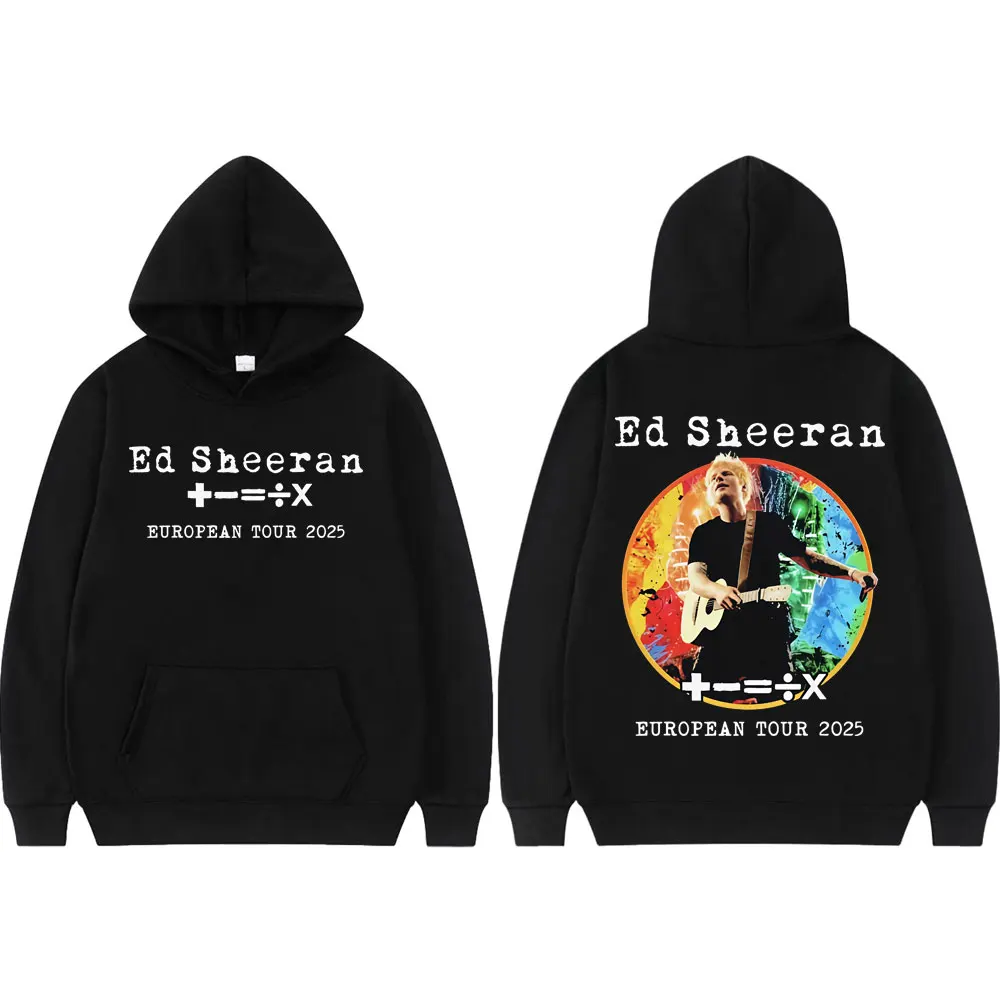 

Ed Sheeran European Tour 2025 Graphic Hoodies High Quality Fashion Oversized Pullovers Men Women Harajuku Hip Hop Sweatshirts