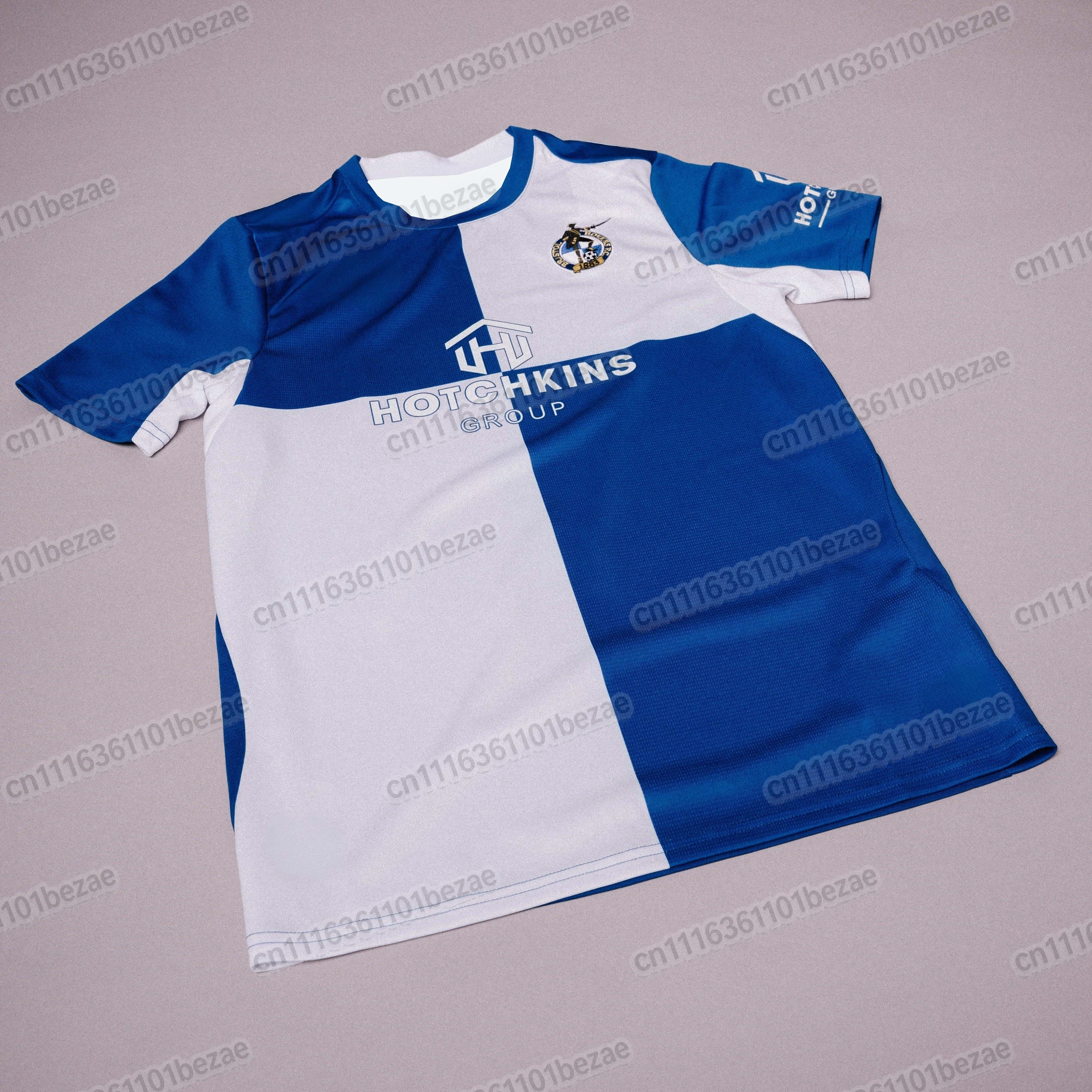 2026 Bristol Rovers 3D-gedruckter Fußball-Fananzug im Familienstil, Sommer-Outdoor-T-Shirt, atmungsaktiv, schnelltrocknend, Streetwear – Detail 5