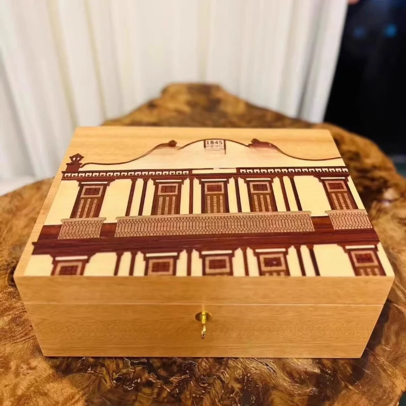 علب سيجار كوبية، حوالي 75 قطعة، مرطب سيجار عالي الجودة #1