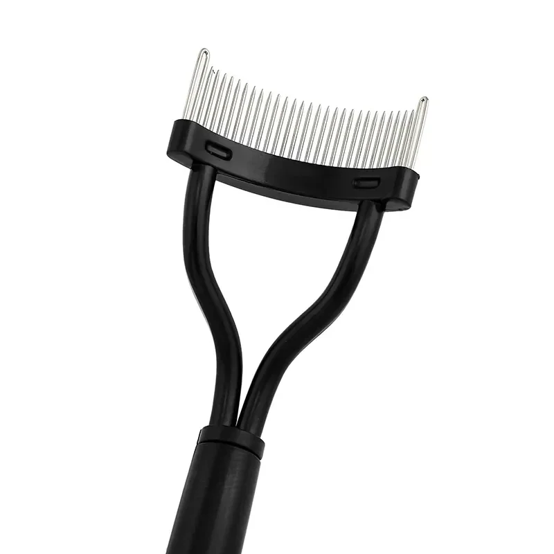 1pc Eyelash Beauty Collapsible Separator Portable Eyelash Brush Comb Mascara Curl Eye Lash Stainless Steel Eyelash Combing Tools
