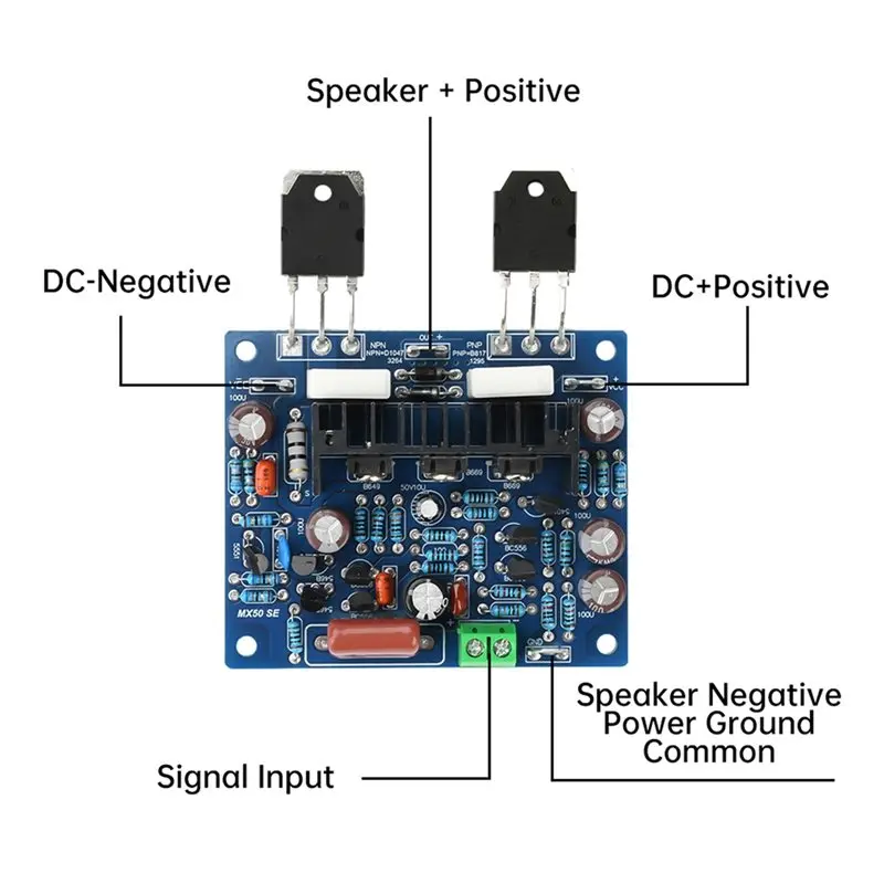 DC 15-45V MX50 SE Digital Audio Amplifier Board 100W Hifi Stereo Amplifier High Power Amplifier Board AMP Board