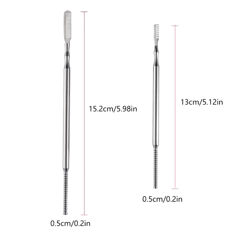 Aço inoxidável cílios perm ferramentas de levantamento lash pente limpar haste maquiagem cílios modelador separador extensão cílios suprimentos