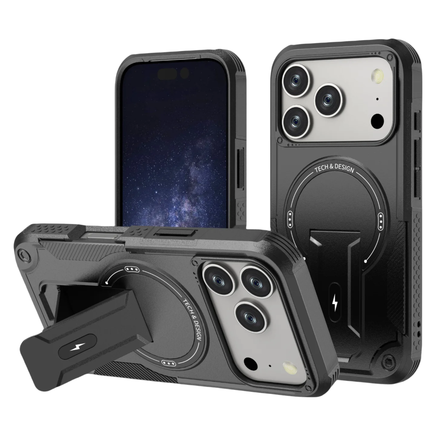 Funda Protectora Militar Con Armadura Dura Resistente Para Iphone 17 Air 16 15 Pro Max Iphone17 14 13 12 Pro Iphone16 Iphone15