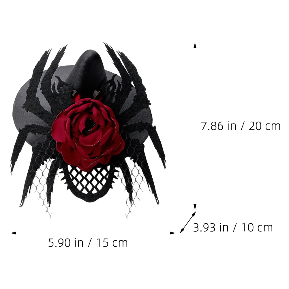 

Halloween Fascinator Hair Clip Vintage Spider Headpiece Elegant Party Wedding Tea Party Cosplay Headdress Halloween Headdress