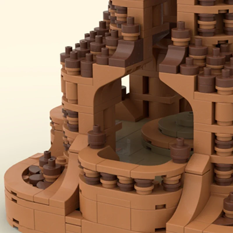 MOC 小さなヒンドゥー寺院ビルディングブロックセットパルテノン城タワー建築レンガのおもちゃ子供のためのホリデーギフトモジュラーキャッスル