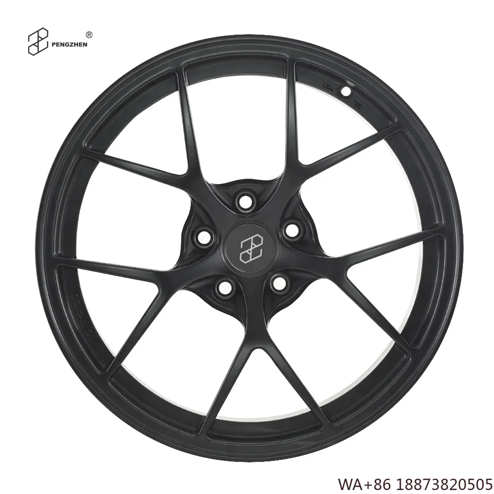 For Custom Forged Car Wheels Rims 5x114.3 18 19 20 Inch Matte Black Mono Block Five Spoke New 4 Pieces Perfect Fit for