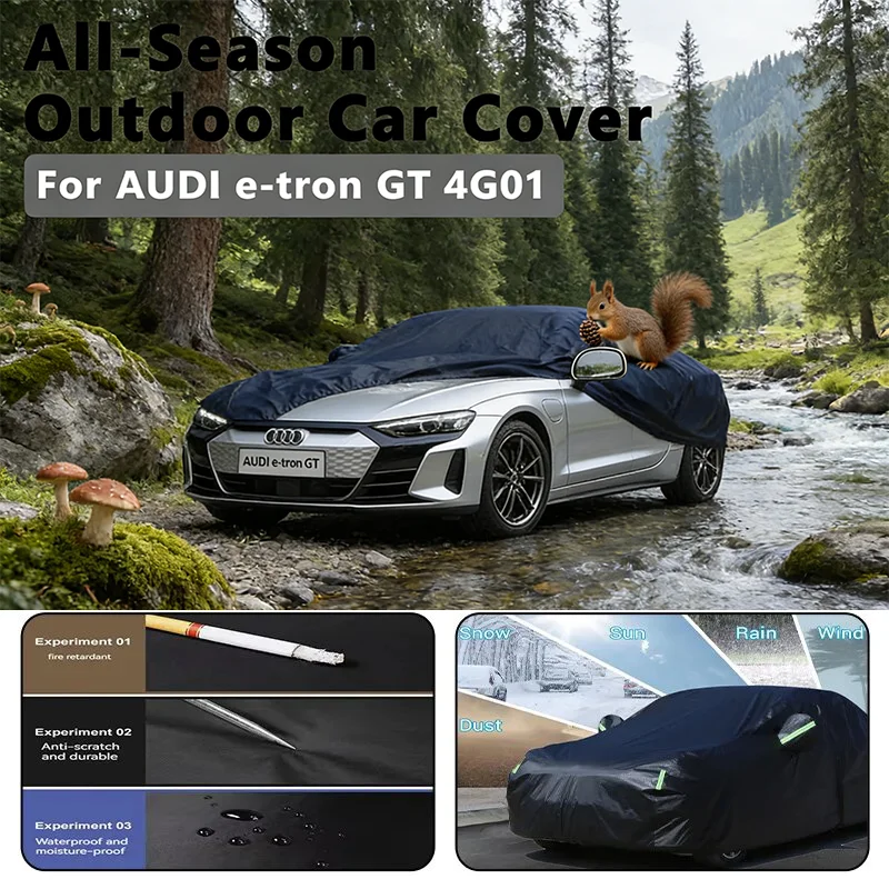 

Наружный автомобильный чехол для AUDI e-tron GT 4G01-наружный полный защитный чехол, водонепроницаемый пылезащитный термостойкий автомобильный тент