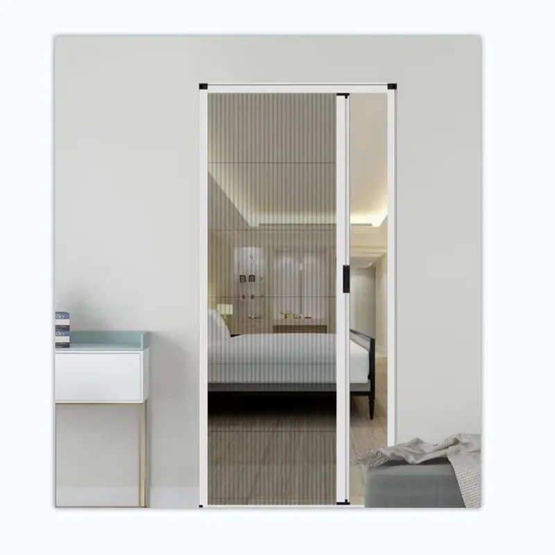 High-definition Invisible Anti-mosquito Screen Window Telescopic Roll Push-pull Aluminum Alloy Yarn Doors and Windows